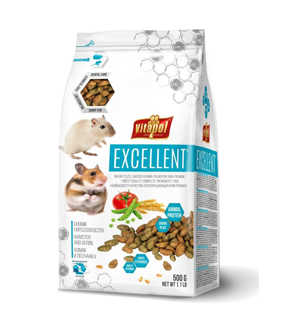 Karma dla chomika i myszoskoczka Excellent - 500g