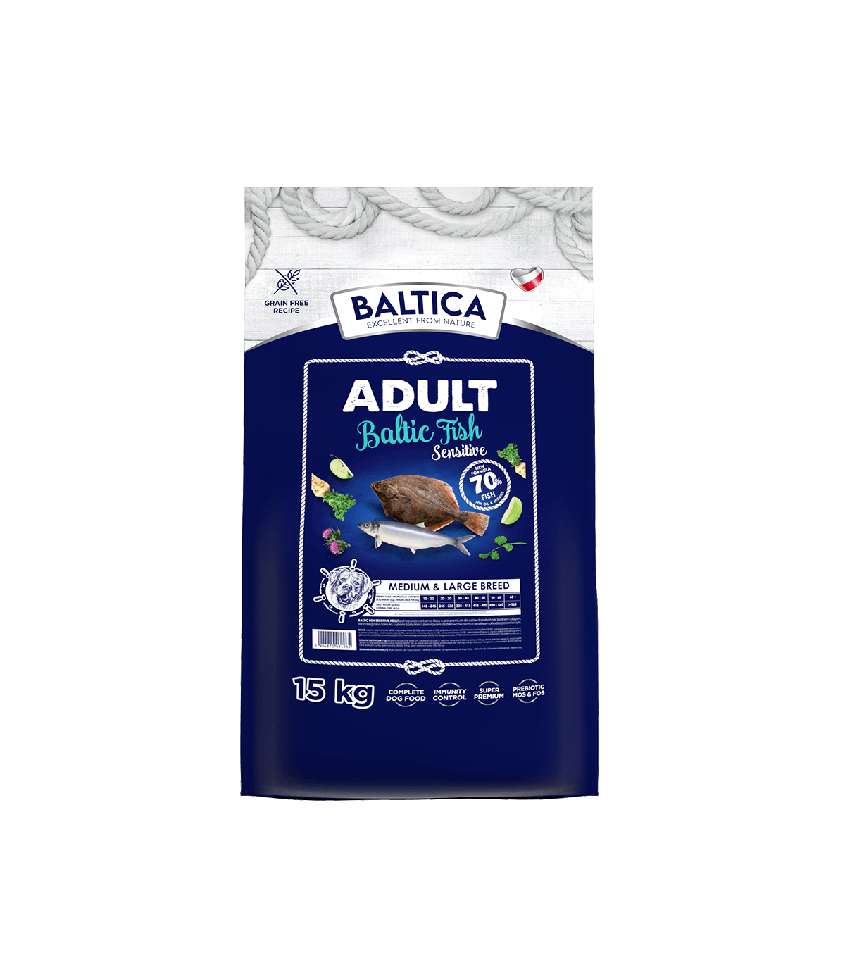 Baltica Baltic Fish Sensitive Medium & Large  15kg
