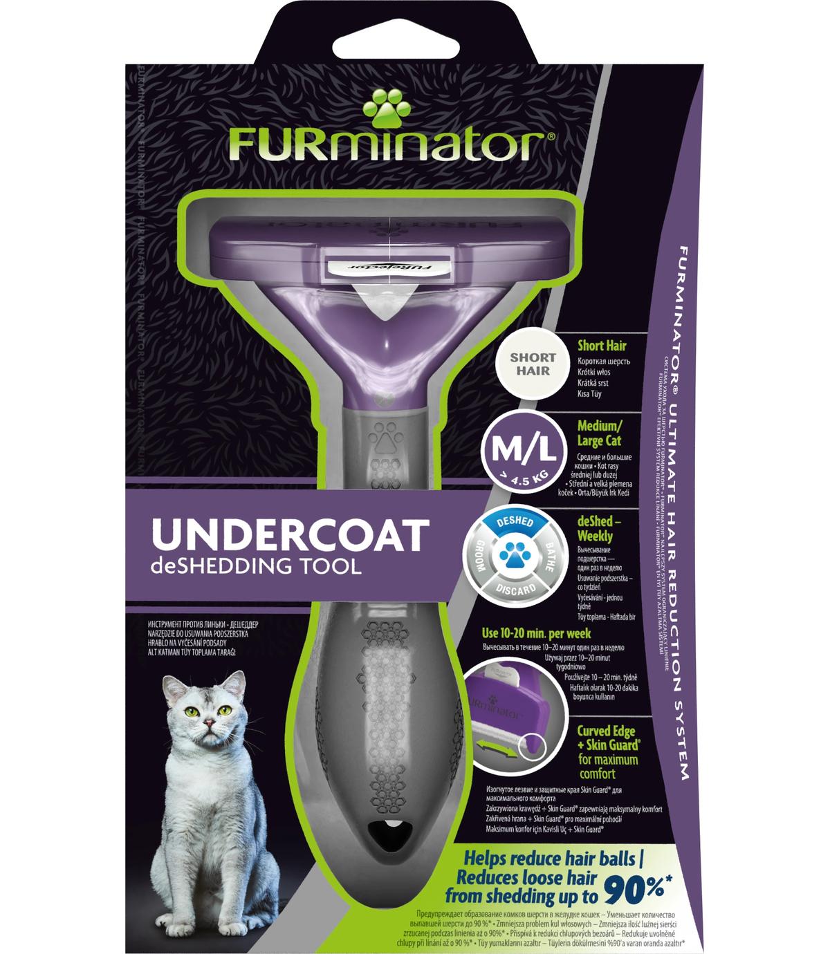 FURminator dla kotów krótkowłosych M/L