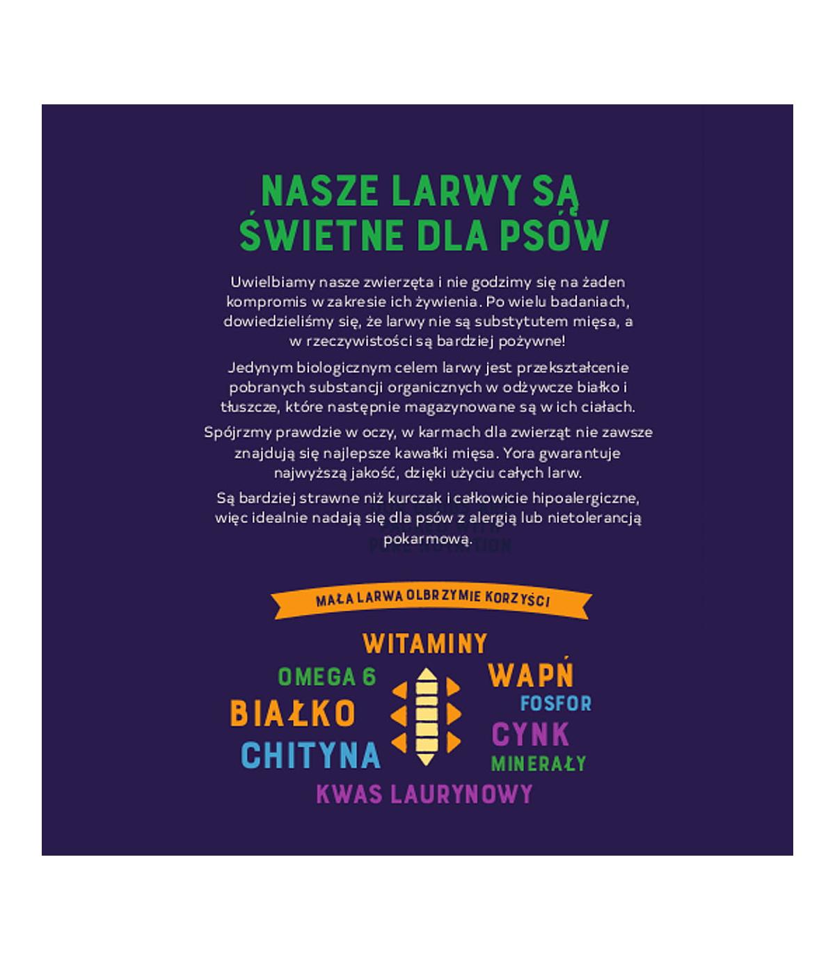 Yora ekologiczna karma dla dorosłych psów 1,5kg