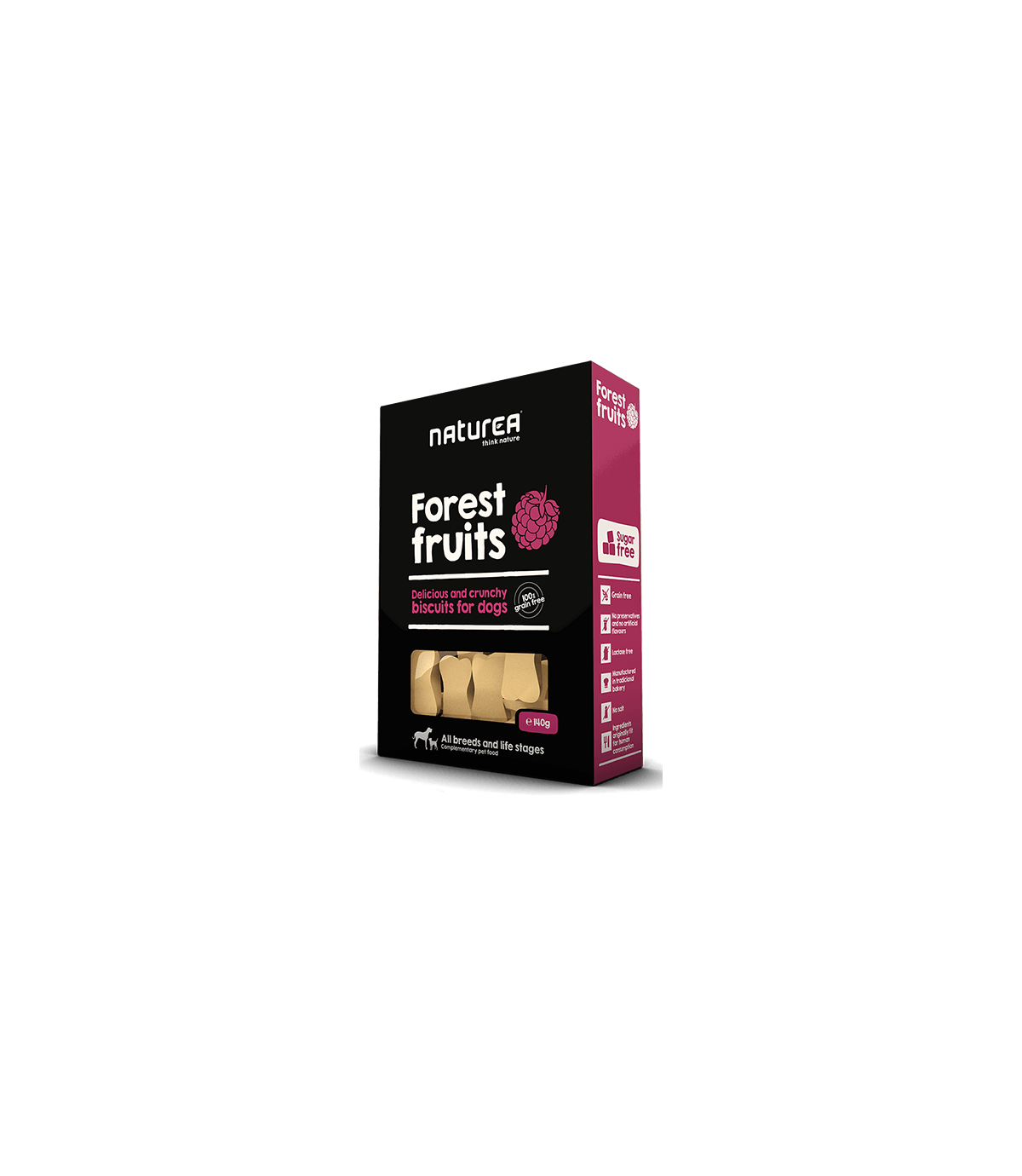 Naturea Biszkopty Owoce Leśne 140g