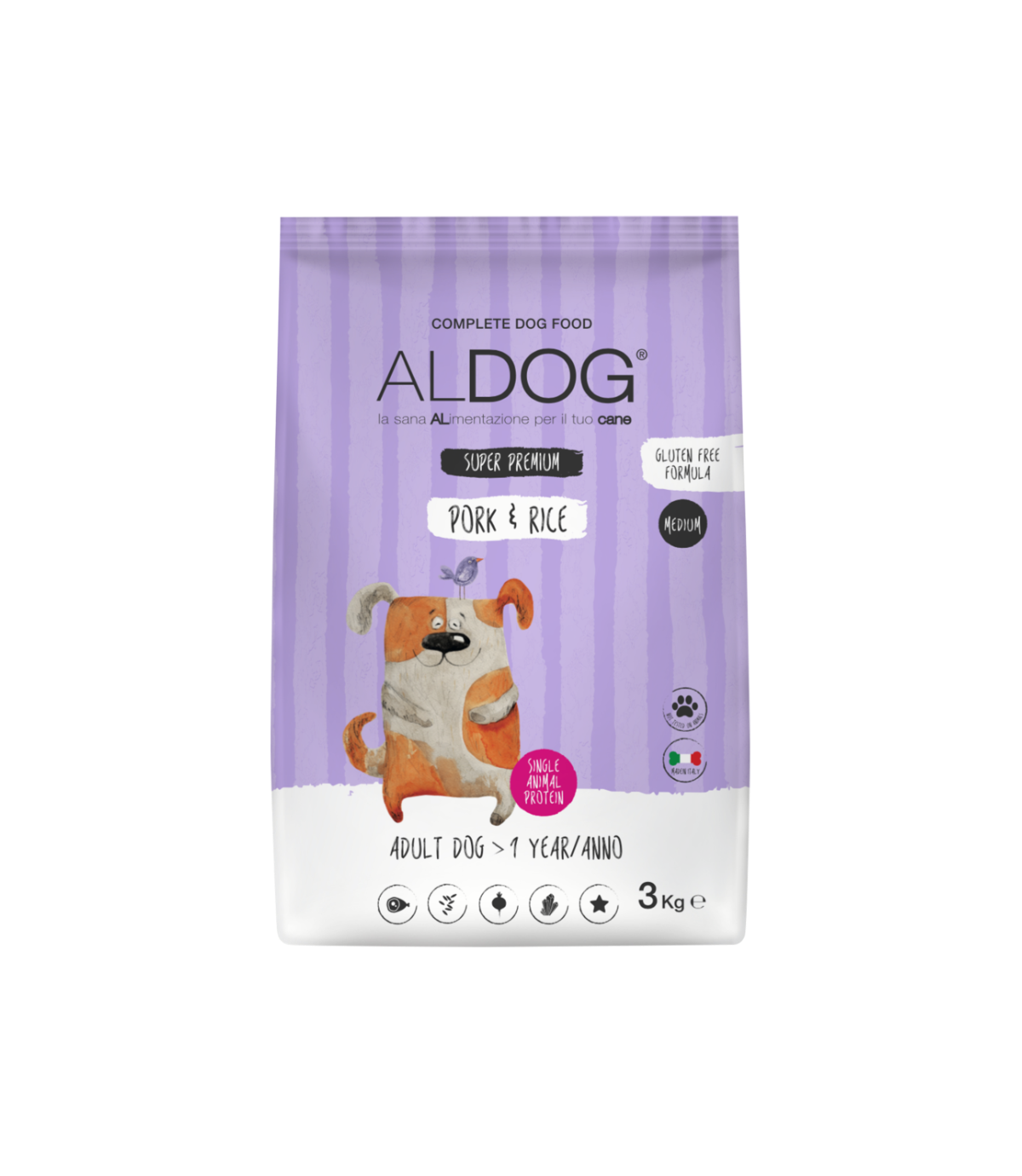 Aldog Medium Pork & Rice 3kg