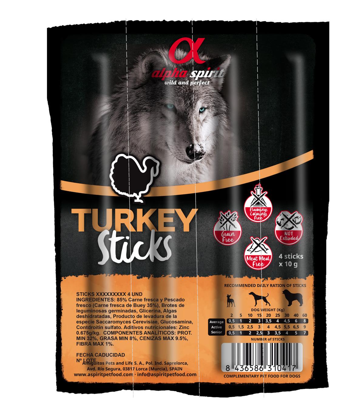 Alpha Spirit Paluszki Turkey - czteropak