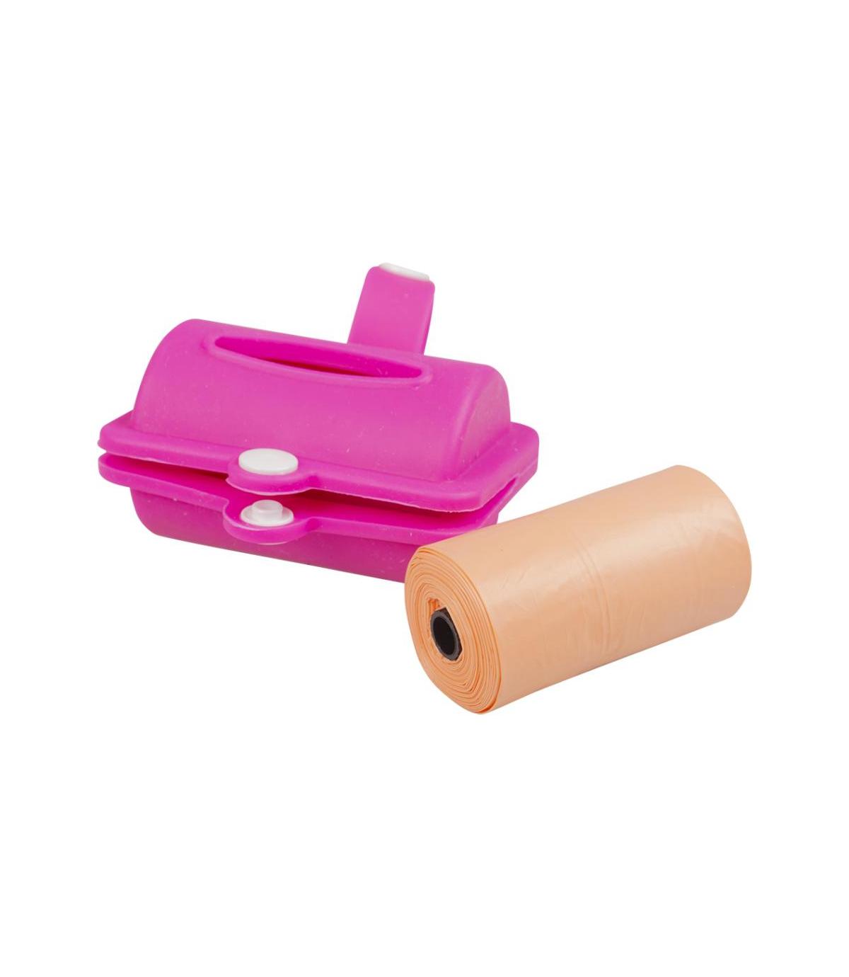 Silikonowy dyspenser z woreczkami na odchody