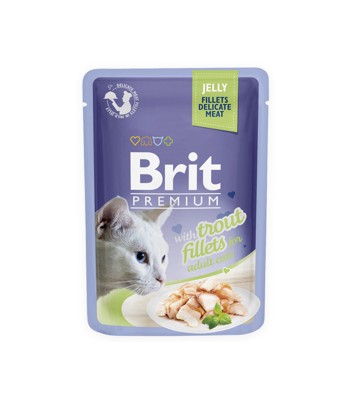 Brit Premium Cat Adult Trout Fillets w galaretce 85g
