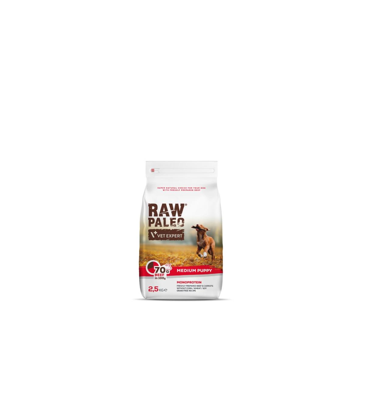 Raw Paleo Puppy Medium Beef 2,5kg