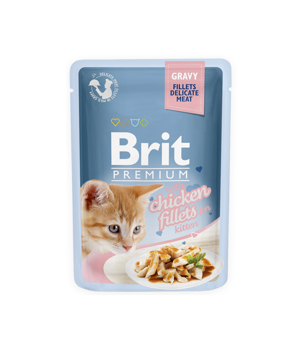 Brit Premium Kitten Chicken Fillets w sosie 85g