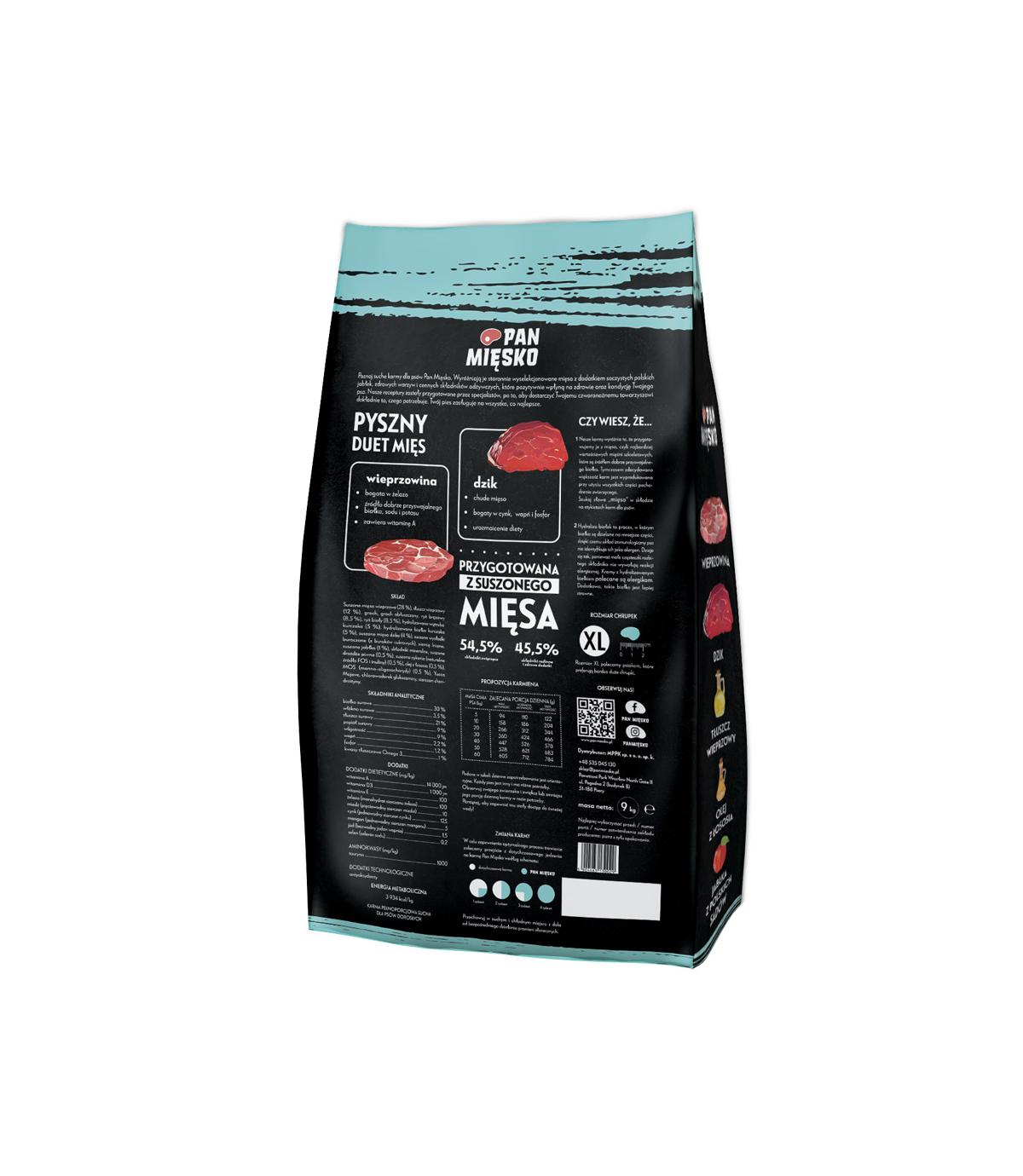 Pan Mięsko Wieprzowina z dzikiem 9kg