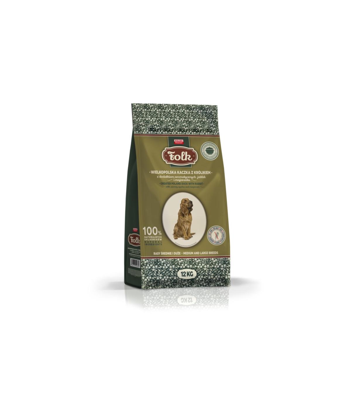 Folk Medium & Large Wielkopolska kaczka z królikiem 12kg
