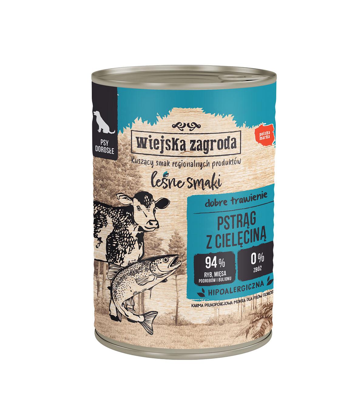 Wiejska Zagroda Leśne Smaki pstrąg z cielęciną 400g