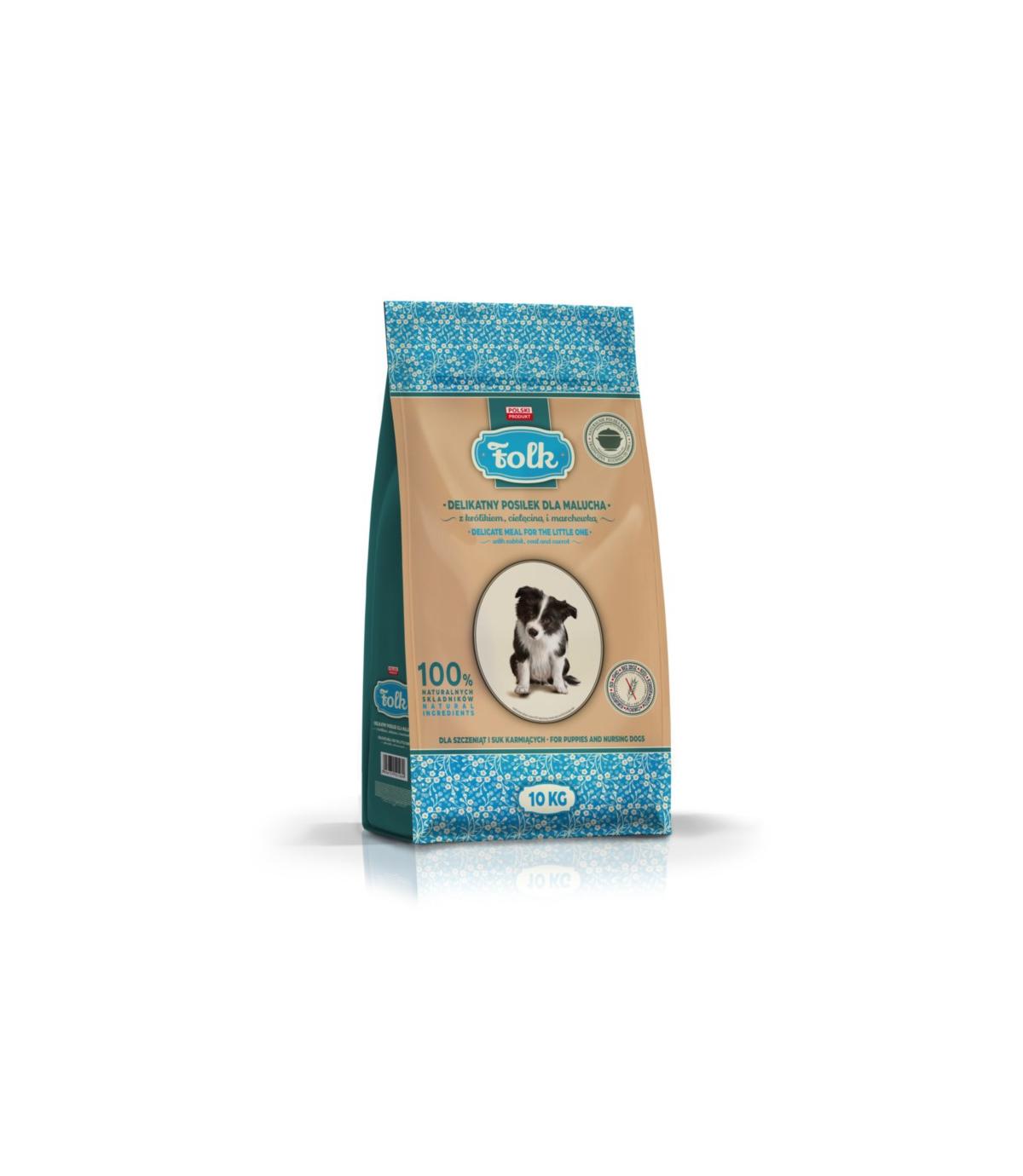 Folk Junior Delikatny posiłek dla malucha z królikiem, cielęciną i marchewką 10kg