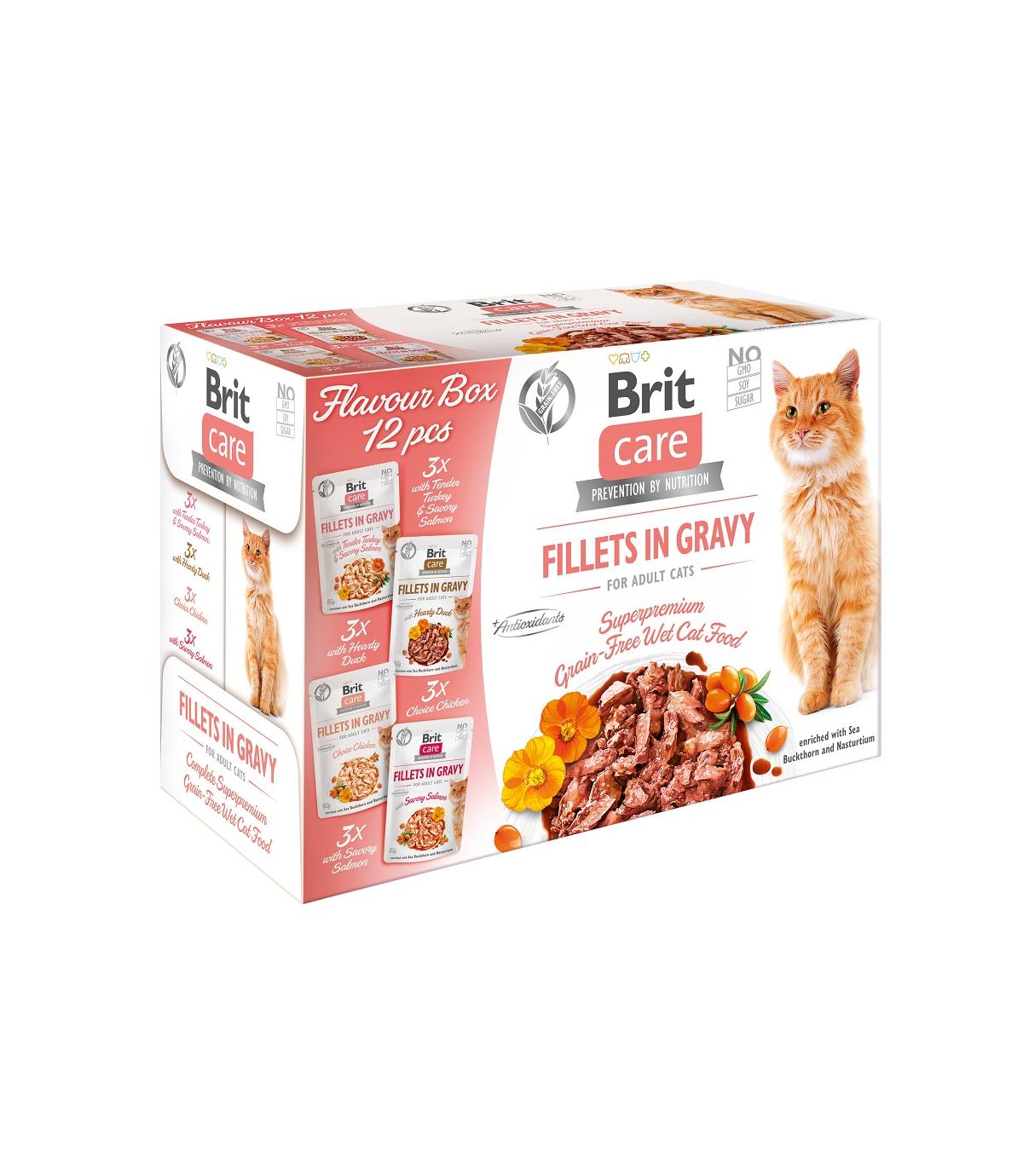 Brit Care Cat Fillets in Gravy 12x85g