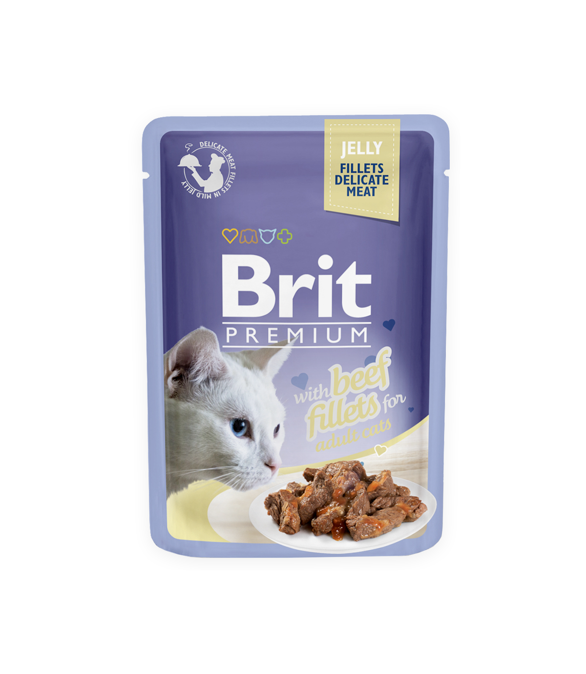 Brit Premium Cat Adult Beef Fillets w galaretce 85g