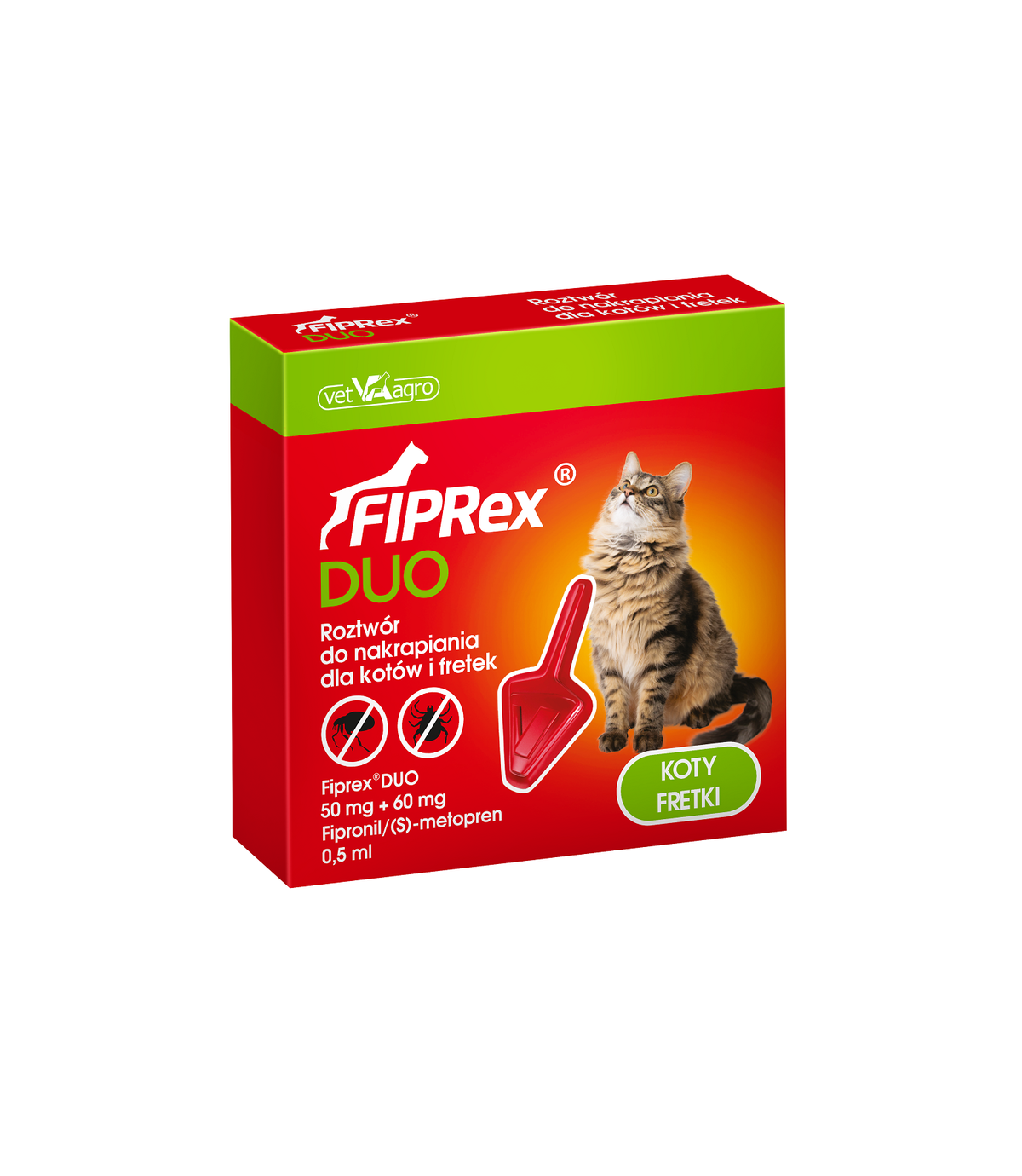 Krople FIPRex Duo dla kotów 1 sztuka