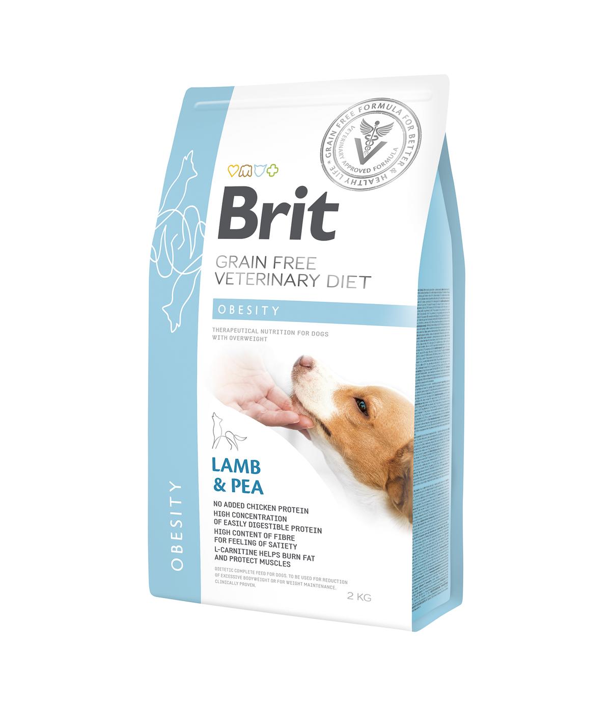 Brit Veterinary Diets Dog GF Obesity Lamb & Pea 2kg