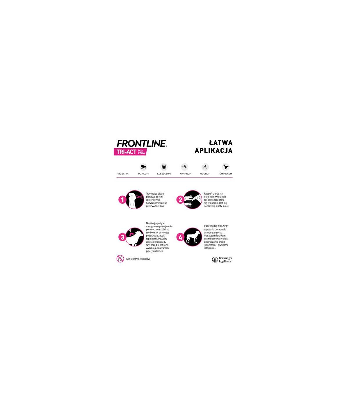 Frontline Krople TRI-ACT dla psów (10-20kg)