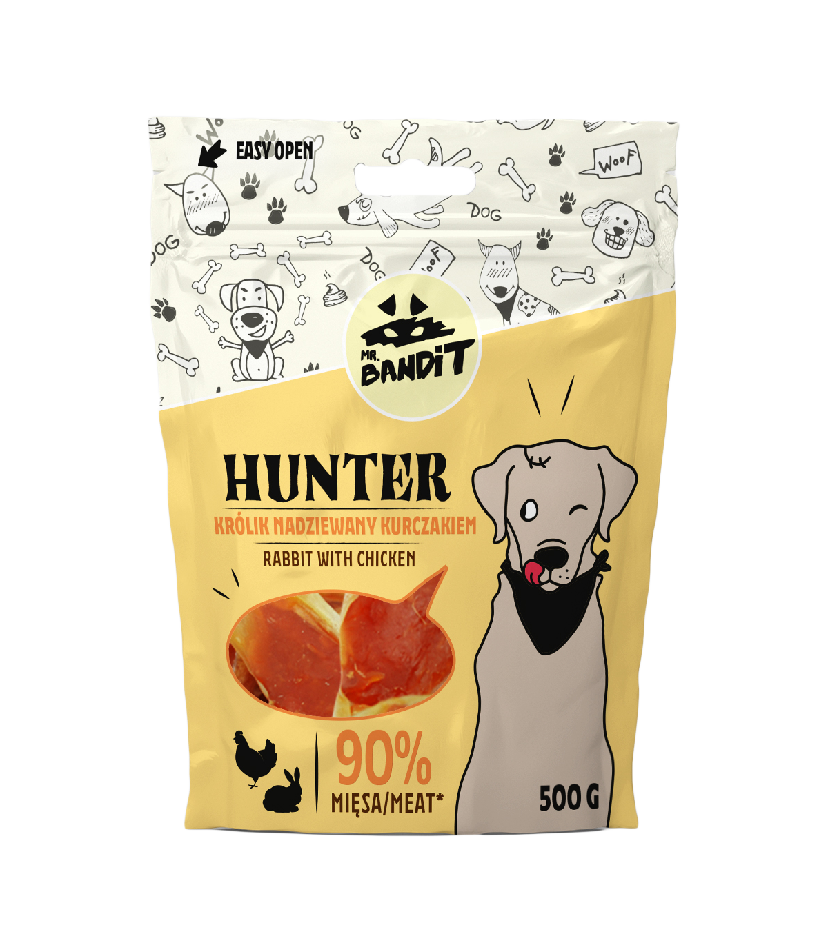 Mr. Bandit Hunter Królik nadziewany kurczakiem 500g