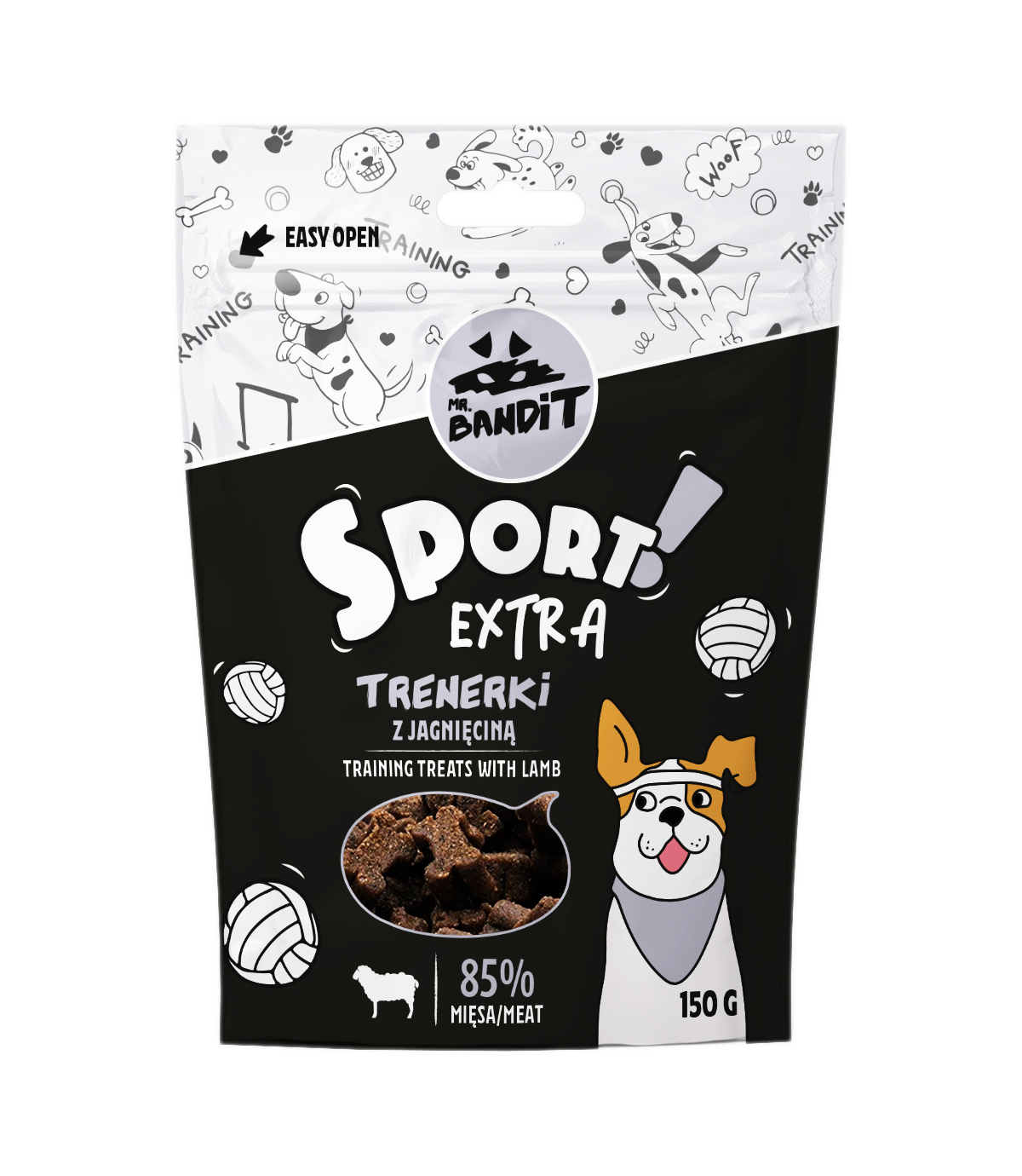 Mr. Bandit Sport Extra Trenerki z jagnięciną 150g