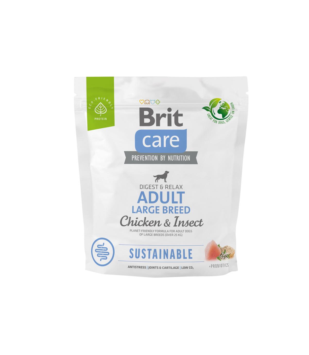 Brit Care Dog Sustainable Adult Large Chicken & Insect 1kg