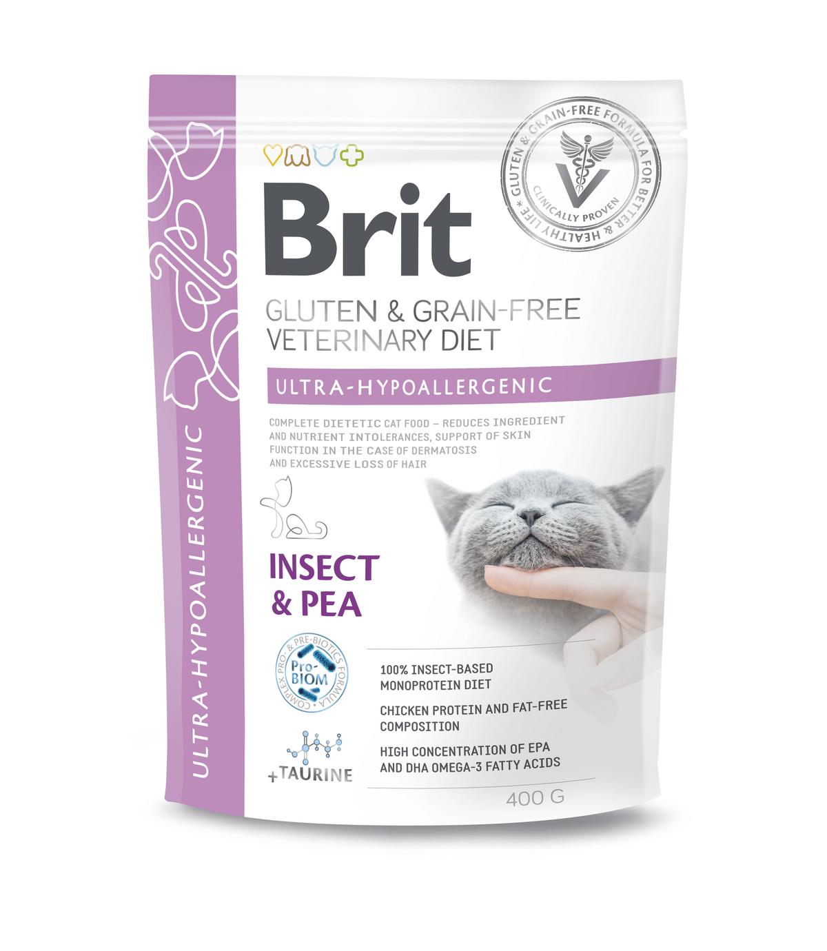 Brit Veterinary Diets Cat GF Ultra-Hypoallergenic 400g