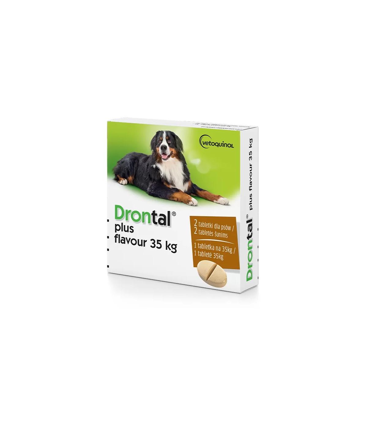 Drontal Plus Flavour 35kg - 2 tabletki dla psów