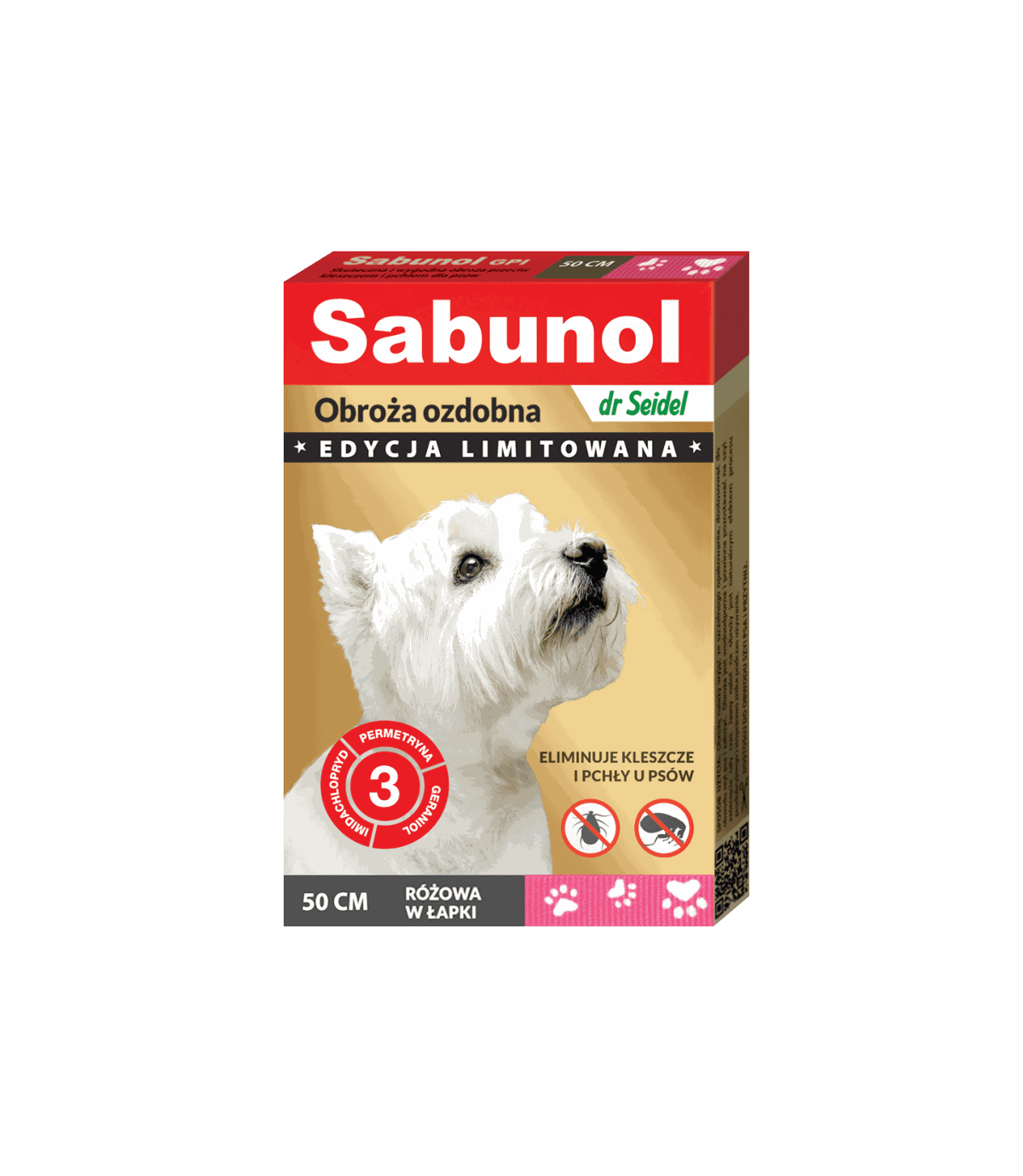 Obroża bójcza Sabunol ozdobna edycja limitowana 50cm