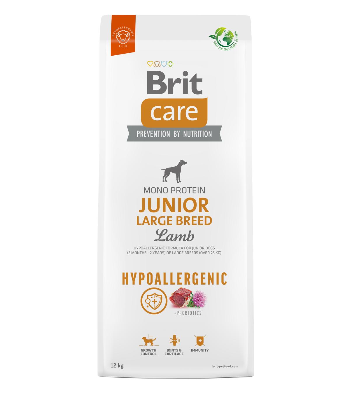 Brit Care Dog Hypoallergenic Junior Large Breed Lamb 12kg