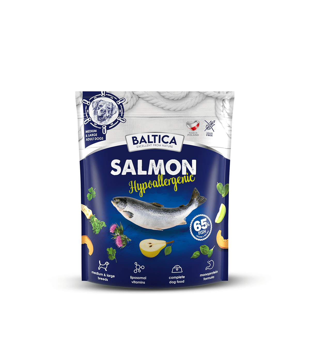 Baltica Salmon Hypoallergenic M/L 1kg