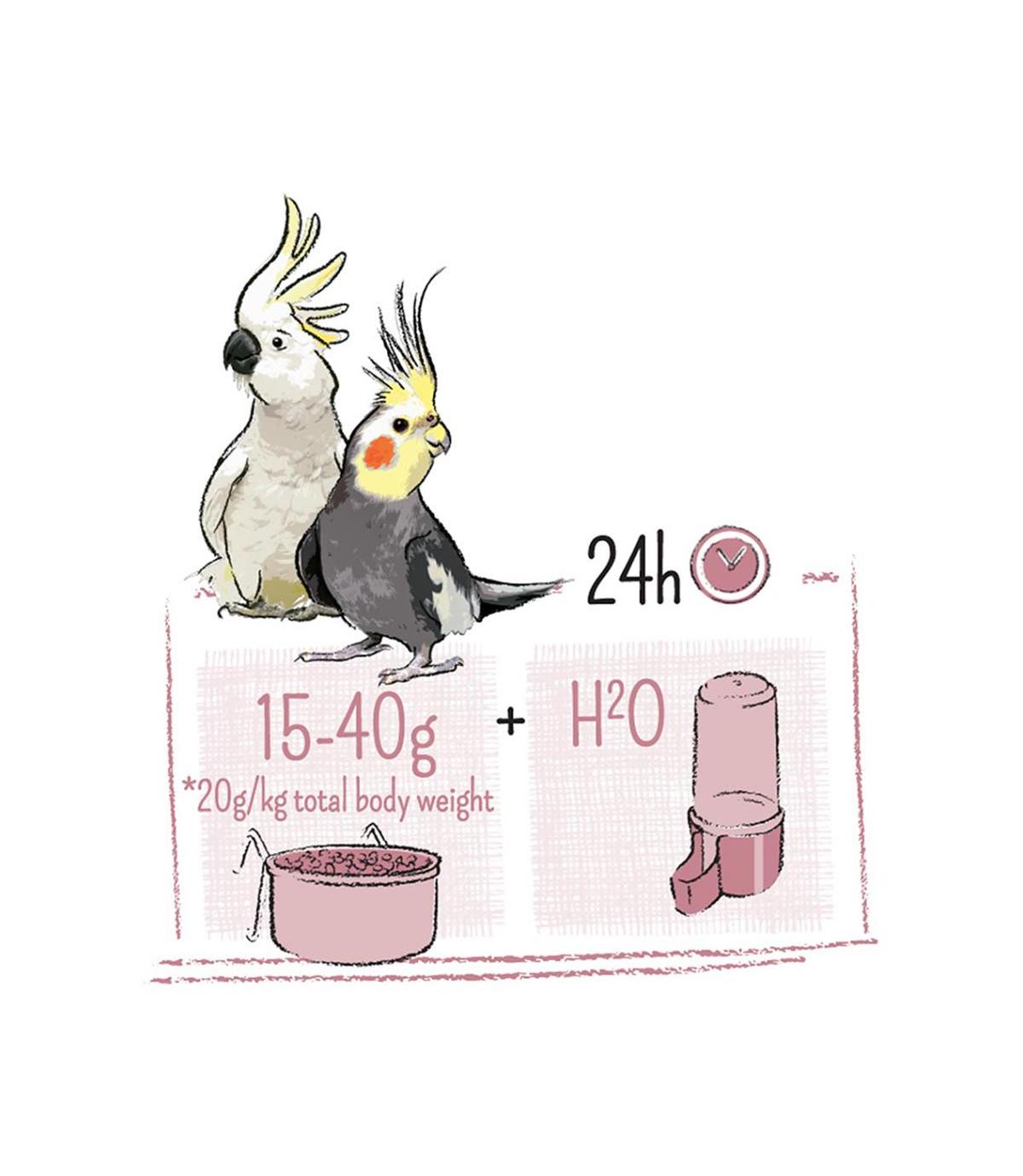 Puur large parakeet & cockatoo 750g