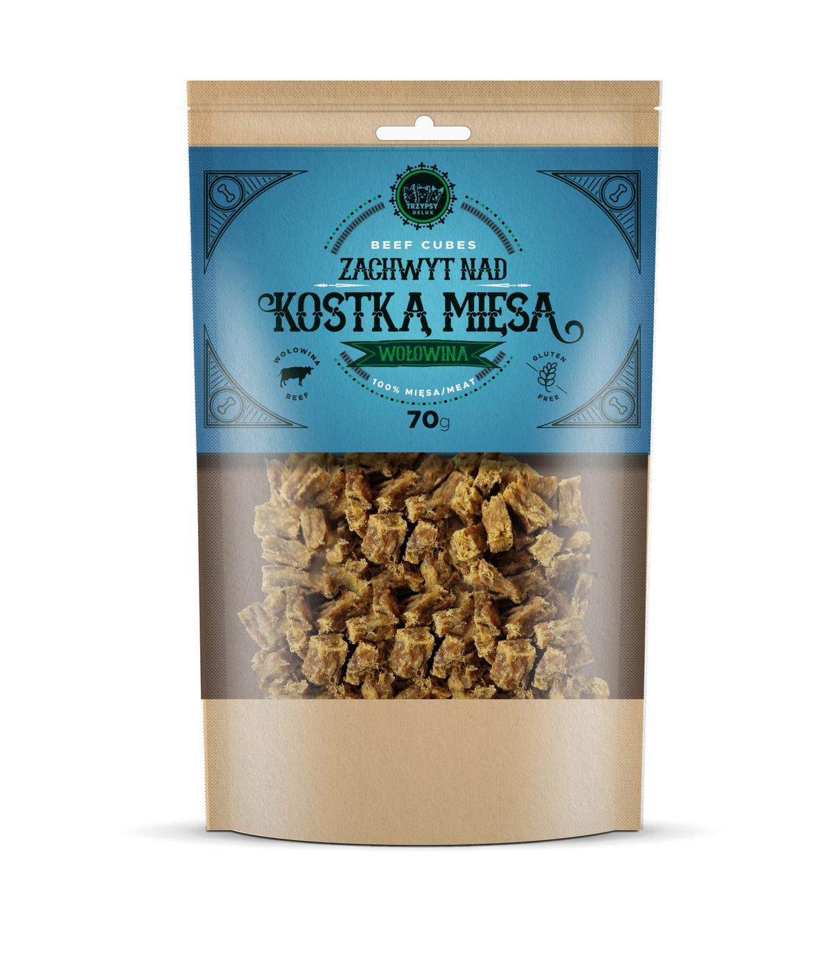 Zachwyt nad kostką mięsa Wołowina Trzypsy 70g