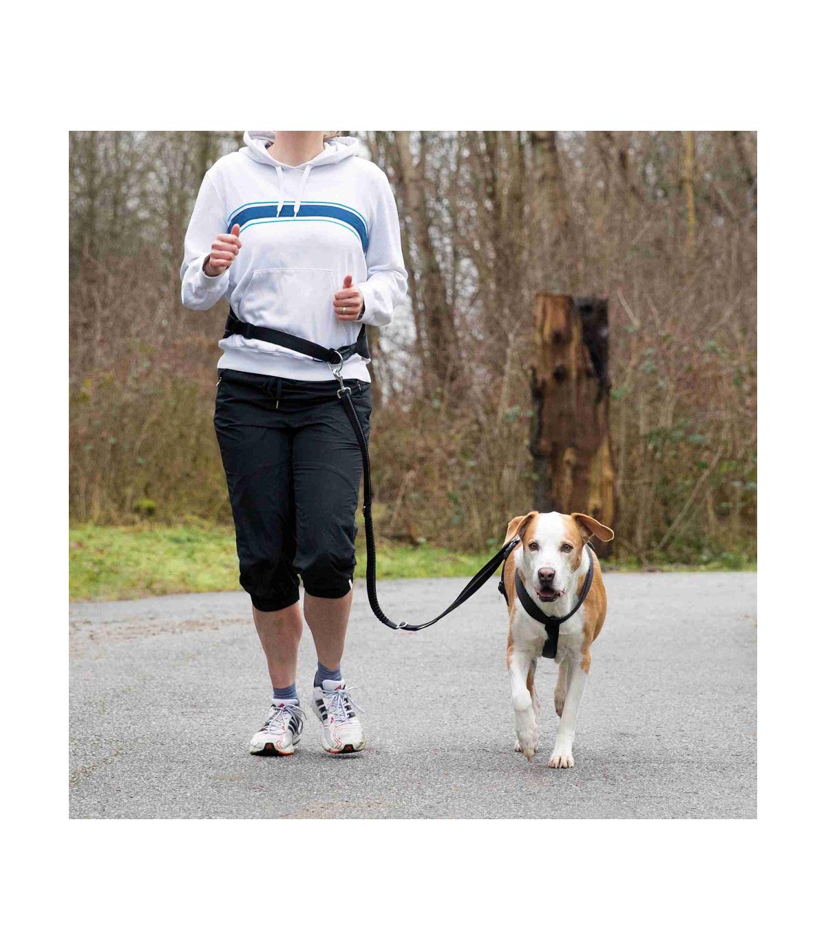 Smycz z pasem biodrowym - 75-120cm