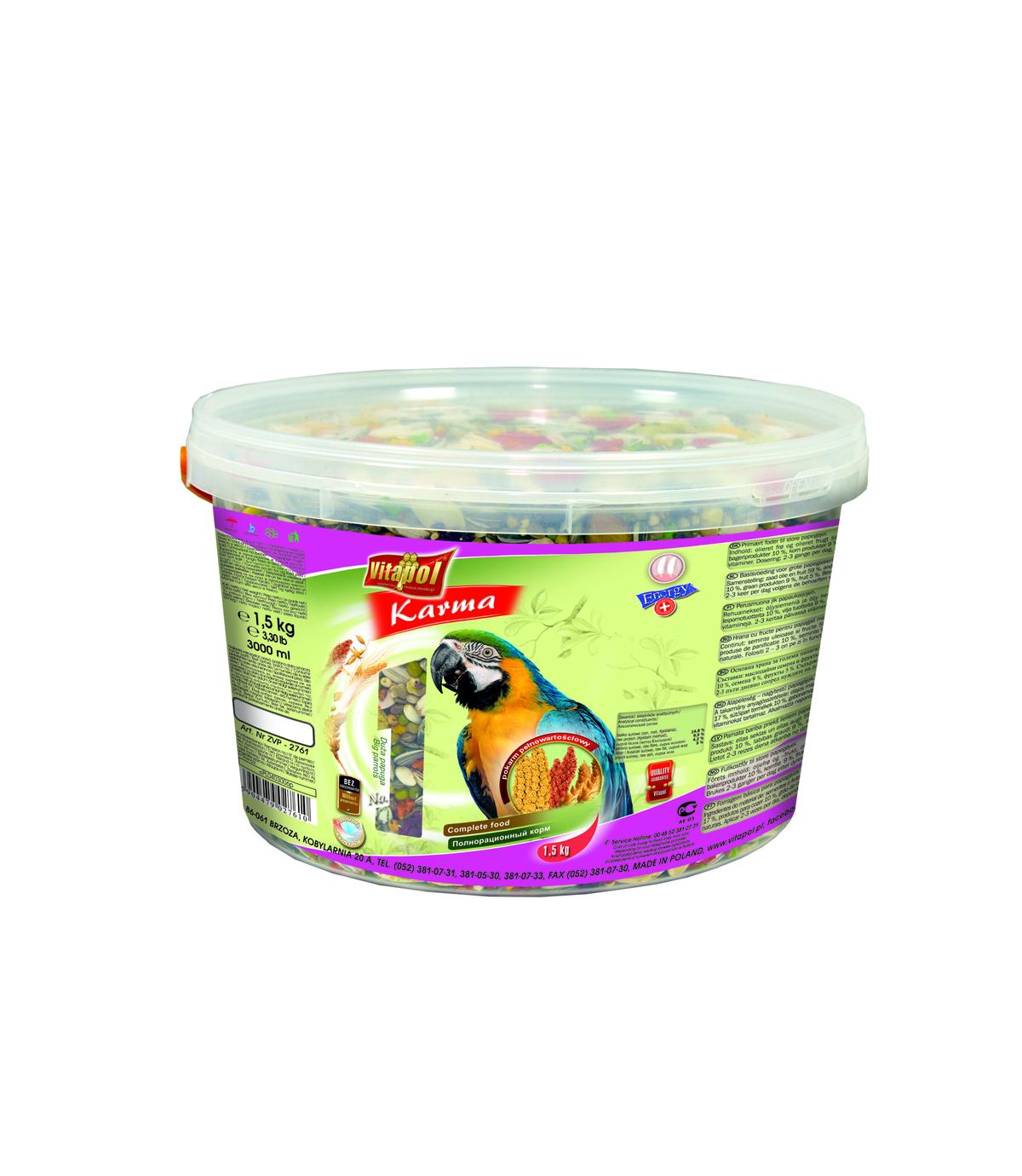 Karma dla dużych papug - 1,5kg