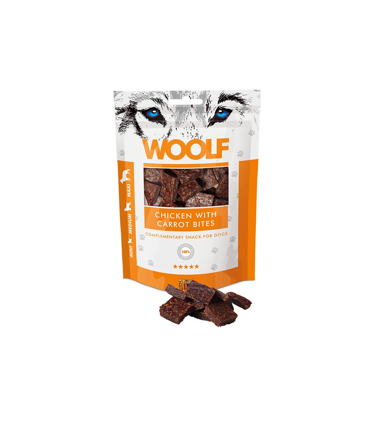 Woolf Chicken with Carrot Bites 100g