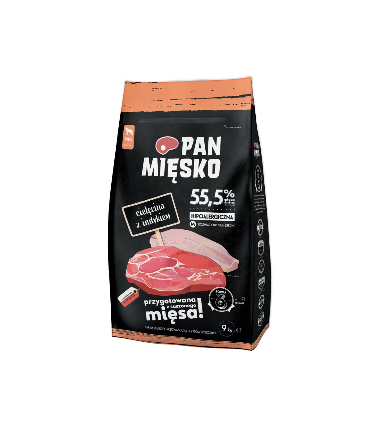 Pan Mięsko Cielęcina z indykiem 9kg