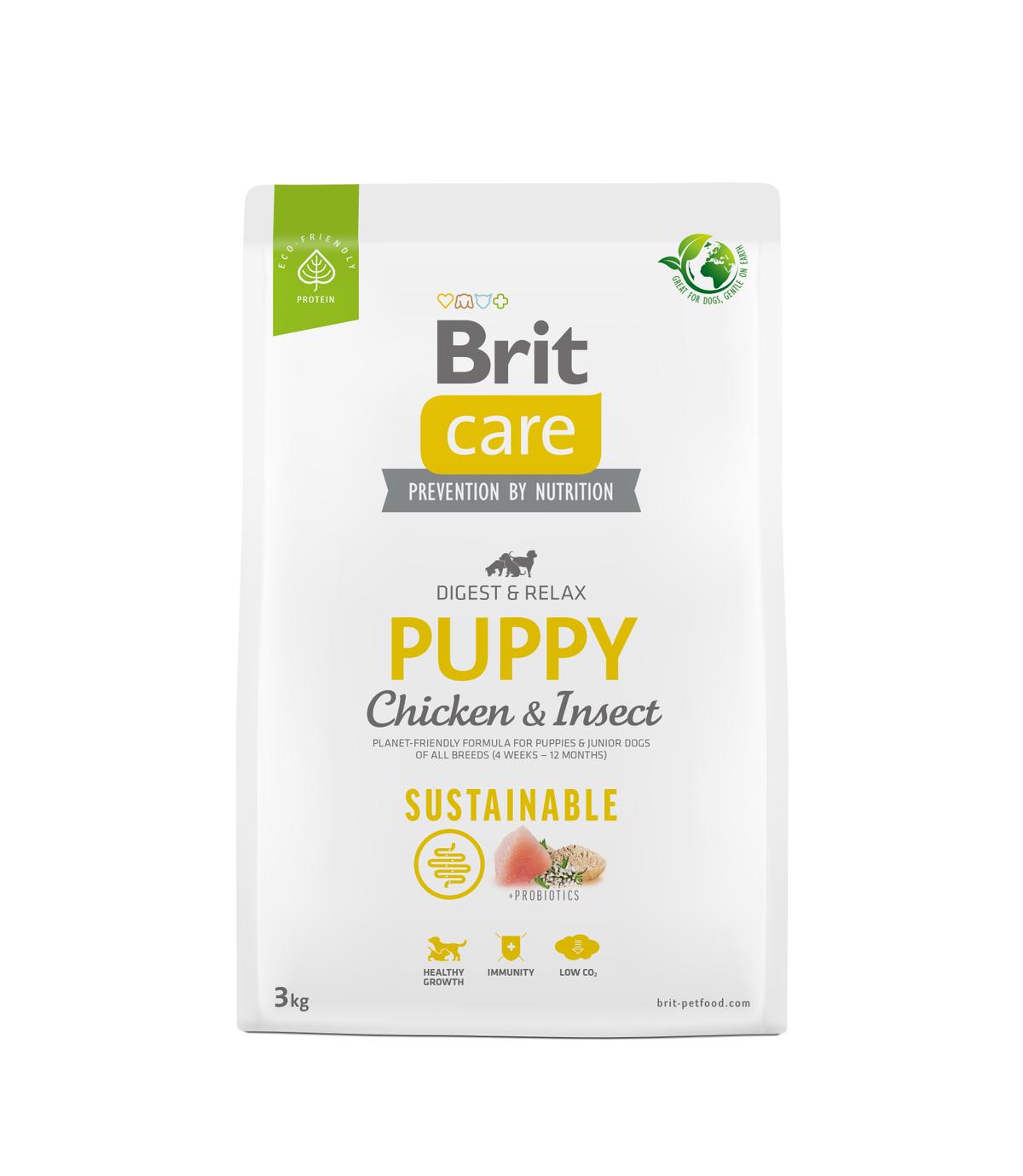 Brit Care Dog Sustainable Puppy Chicken & Insect 3kg