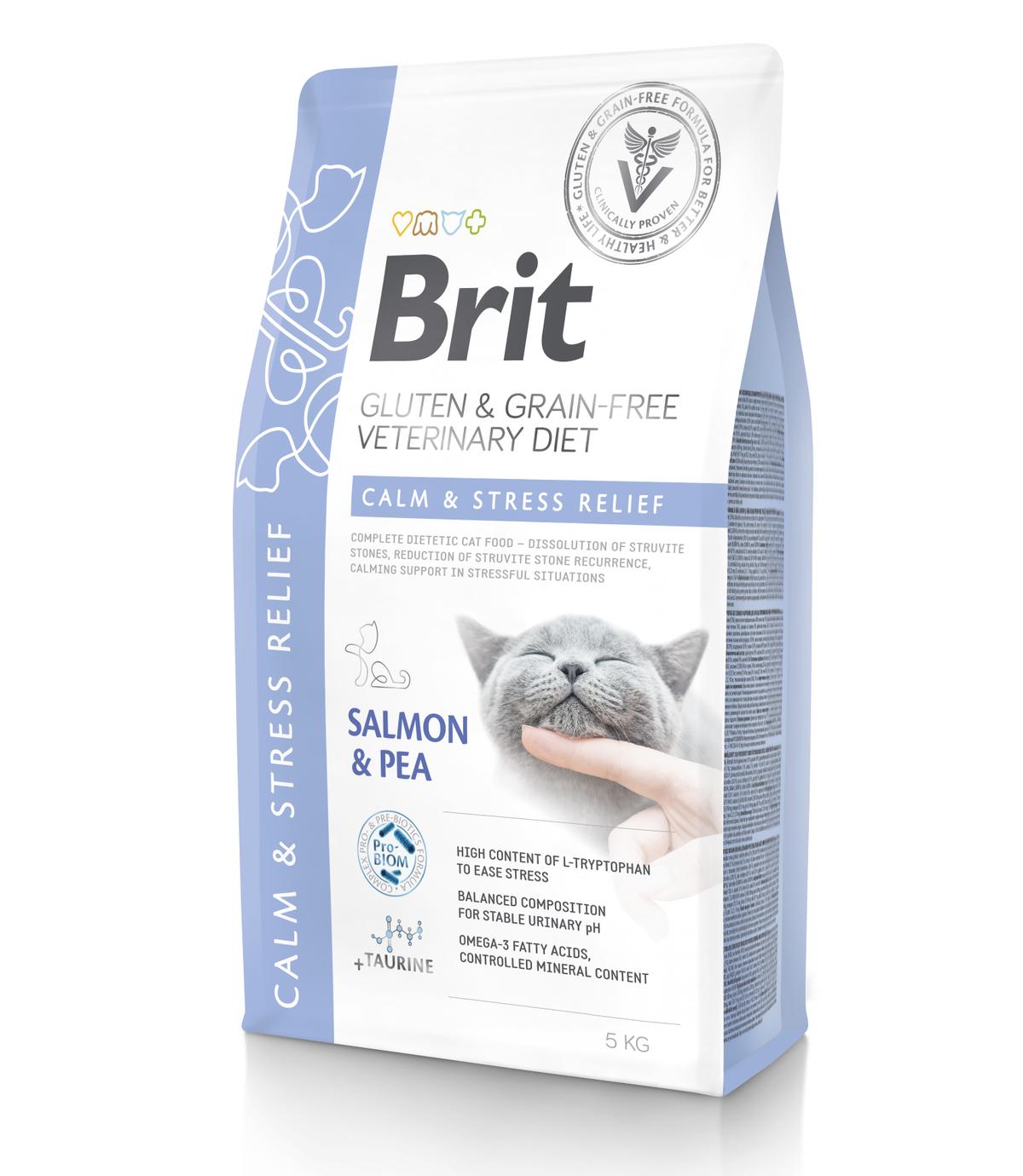 Brit Veterinary Diets Cat GF Calm & Stress Relief 5kg