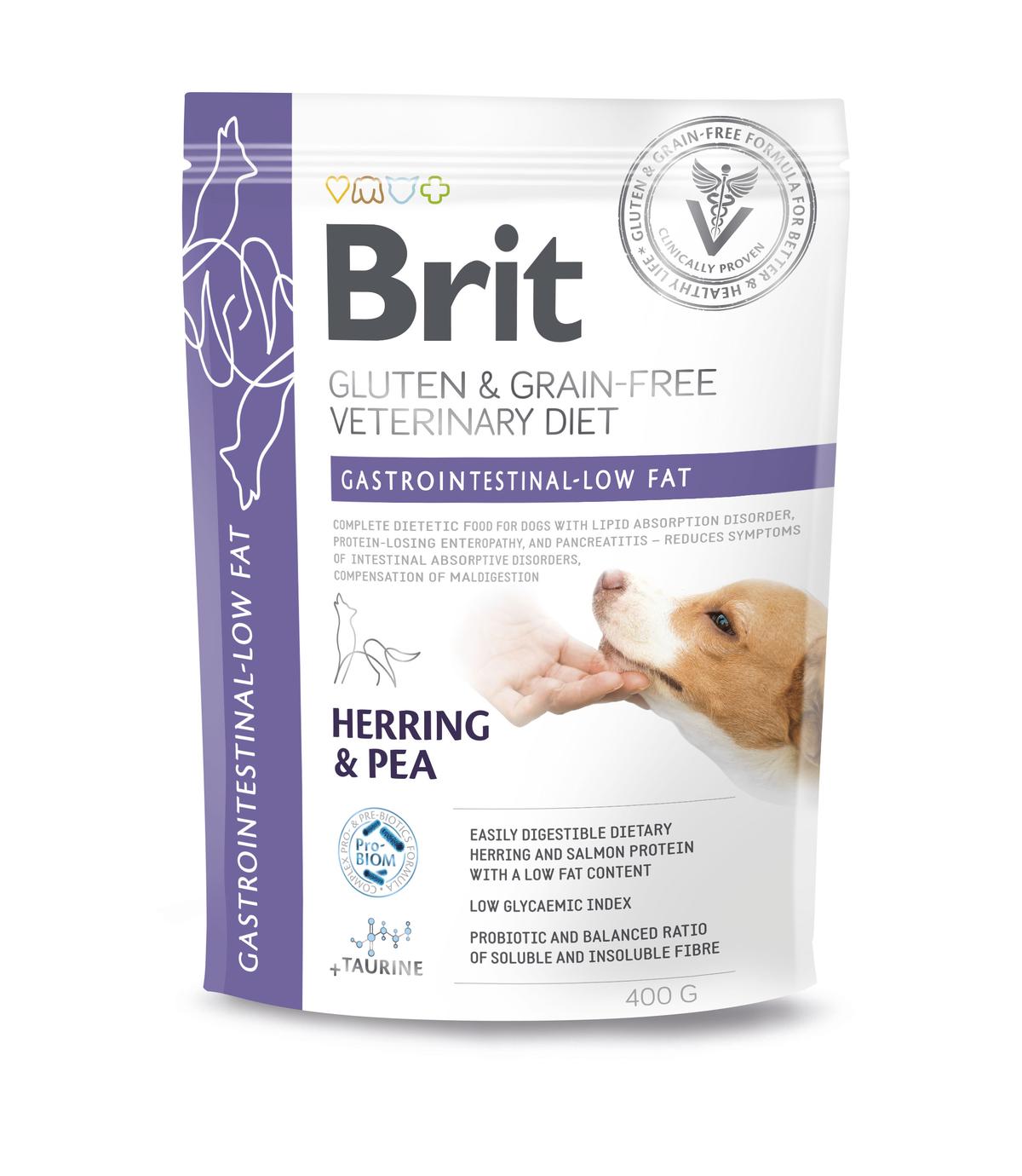 Brit Veterinary Diets Dog GF Gastrointestinal - Low Fat 400g