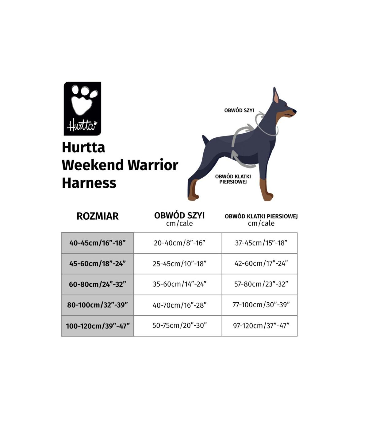 Szelki Hurtta Weekend Warrior Harness 80-100cm