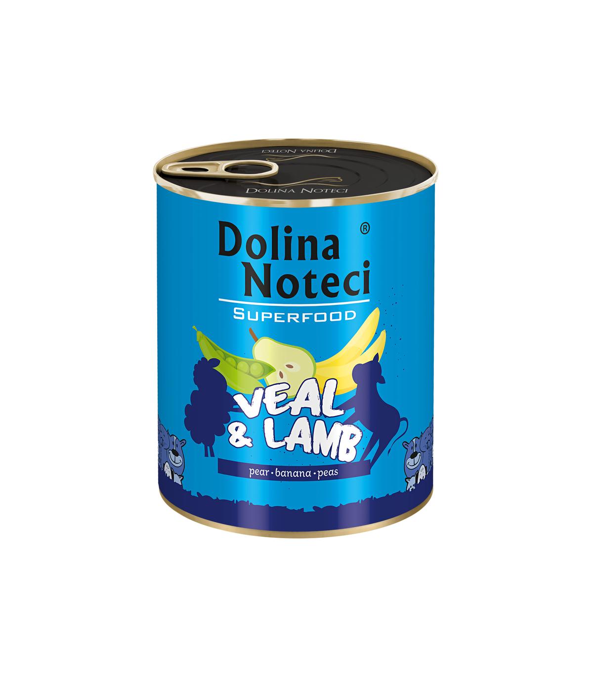 Dolina Noteci Superfood Cielęcina i Jagnięcina 800g