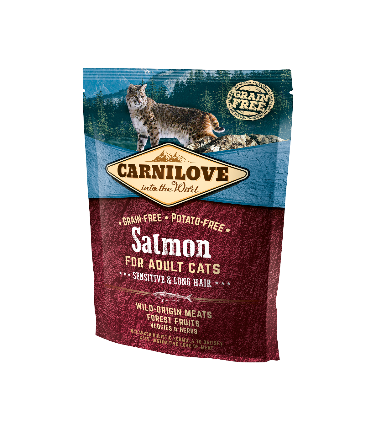 Carnilove Cat Salmon Sensitive & Long Hair - 0,4kg