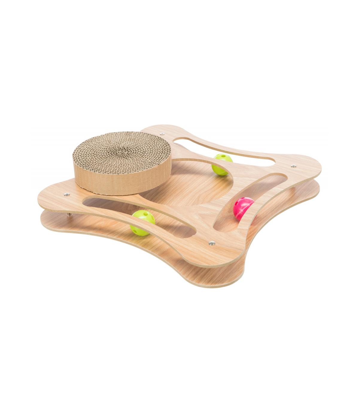 Drapak kartonowy z drewnianą ramką