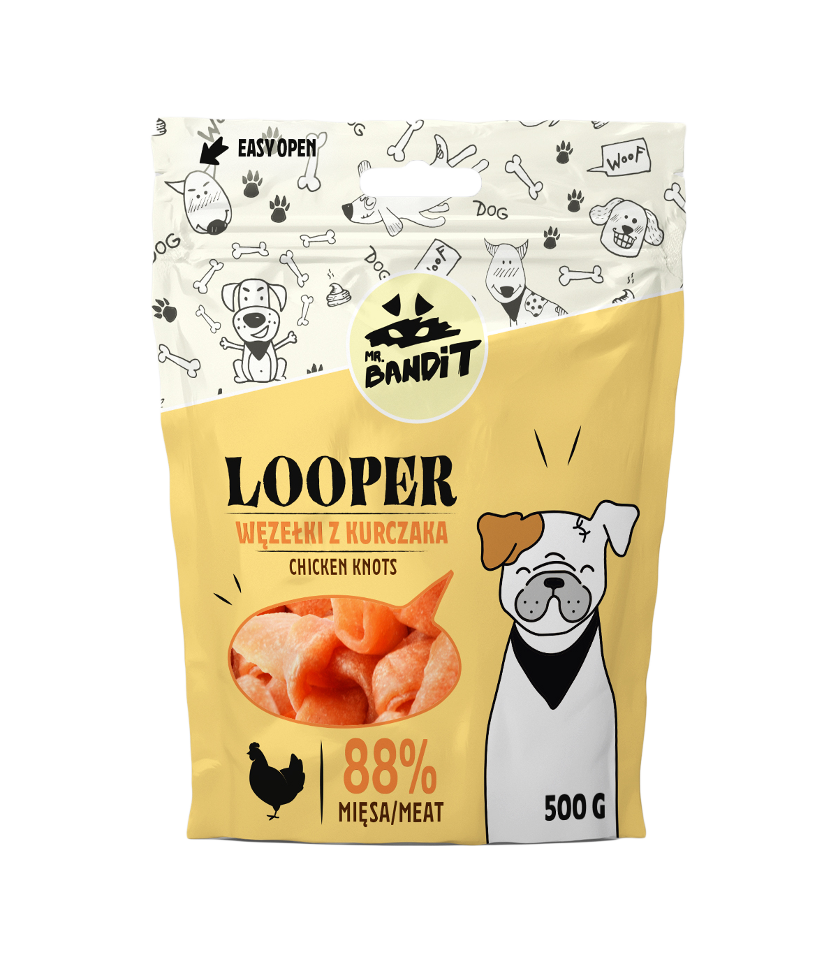 Mr. Bandit Looper Węzełki z kurczaka 500g