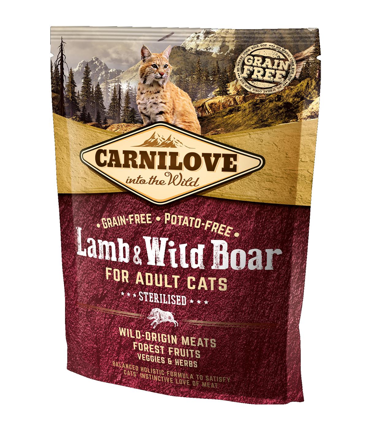 Carnilove Cat Lamb & Wild Boar Sterilised - 0,4kg
