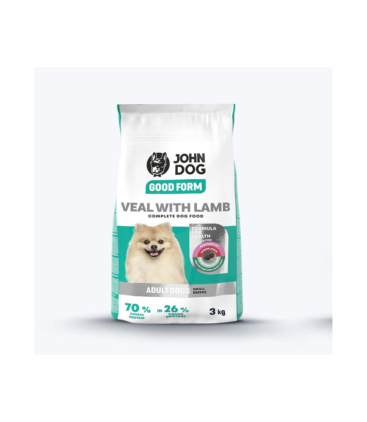 John Dog Good Form MINI Cielęcina Jagnięcina 3kg