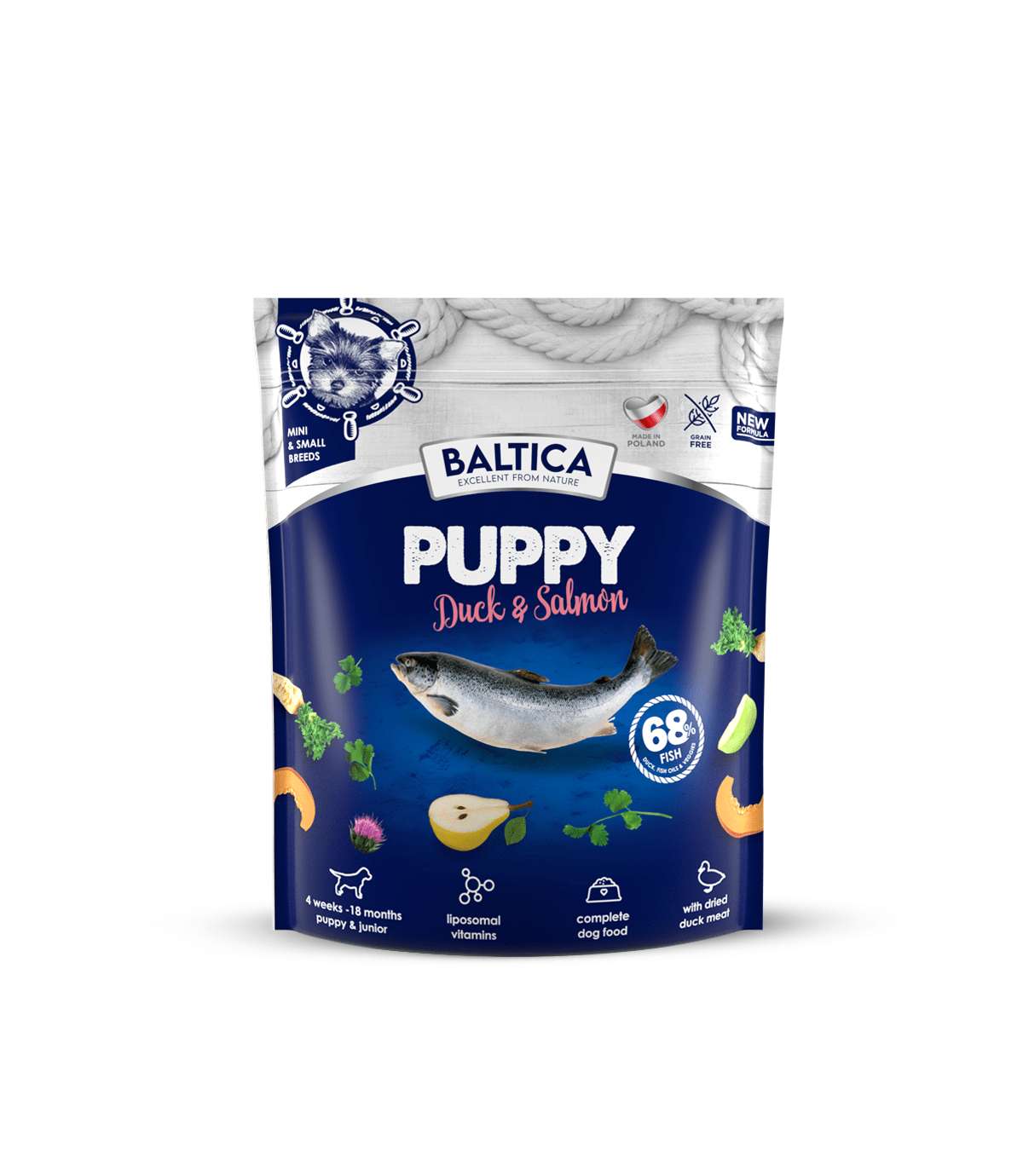 Baltica Puppy Duck & Salmon S 1kg