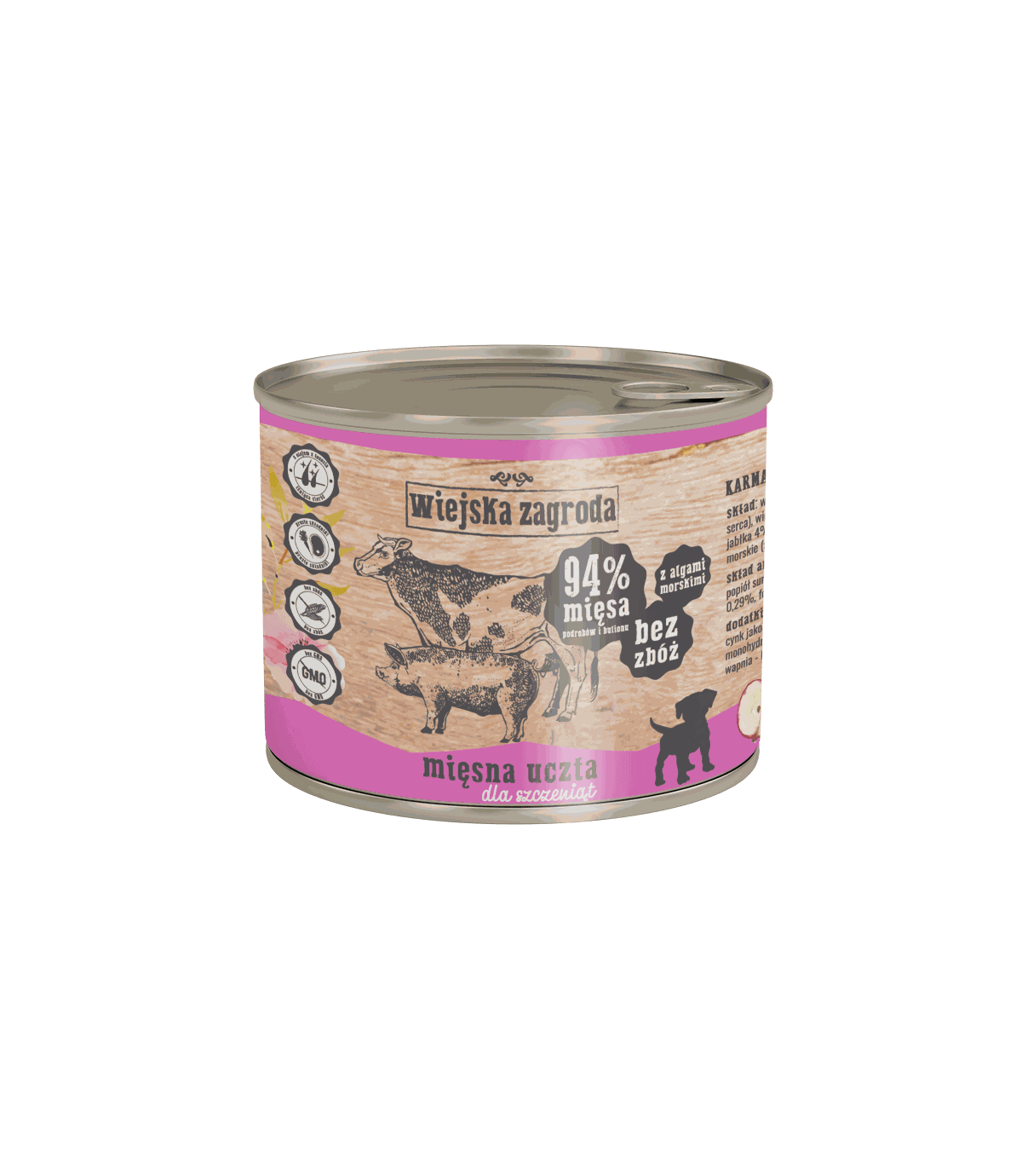 Wiejska Zagroda dla szczeniąt Mięsna Uczta 200g