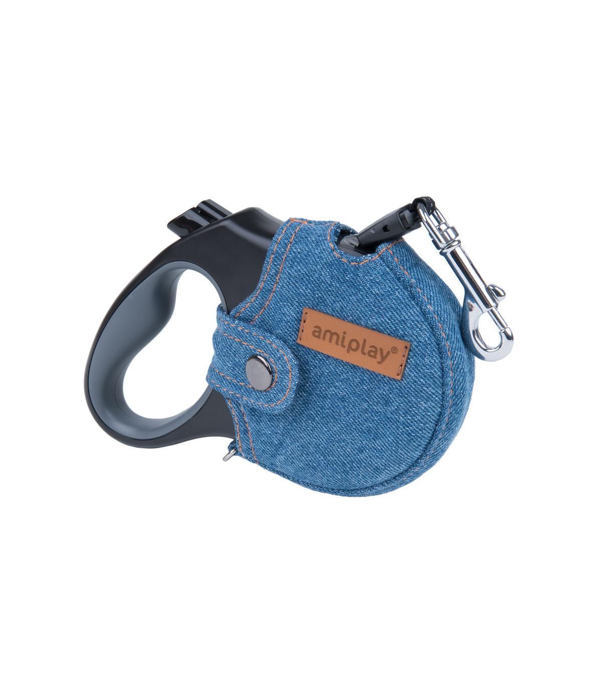 Smycz automatyczna Amiplay Denim M 5m