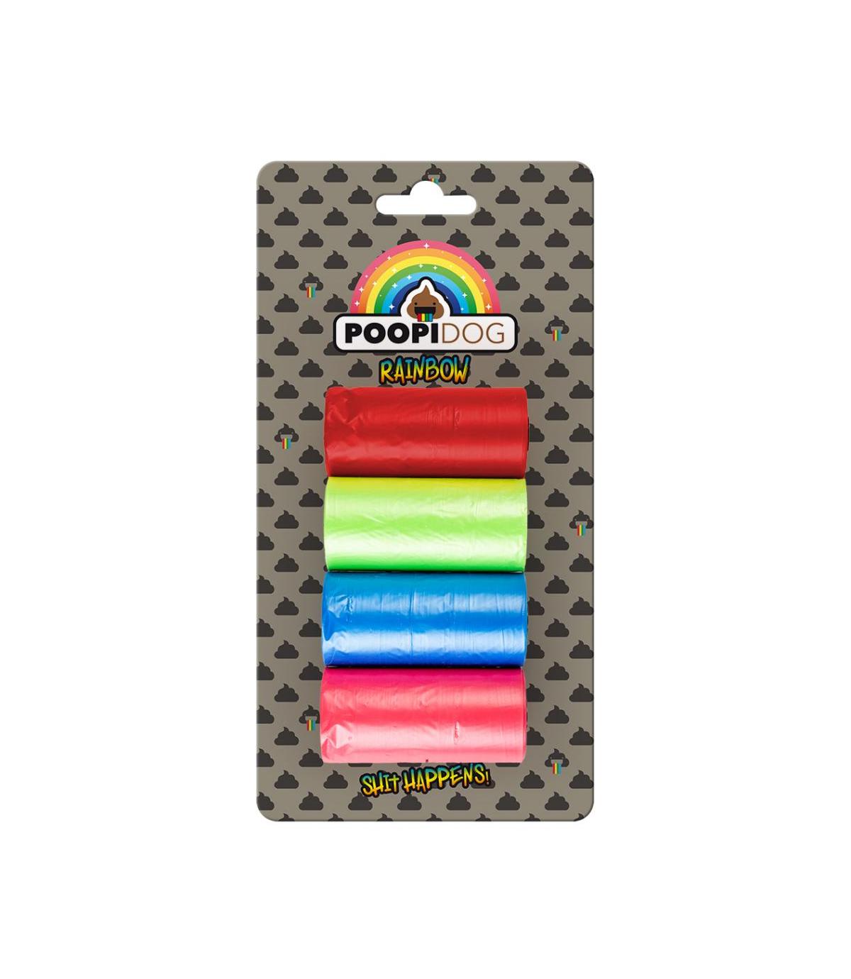 Woreczki na odchody Rainbow 4x15 szt