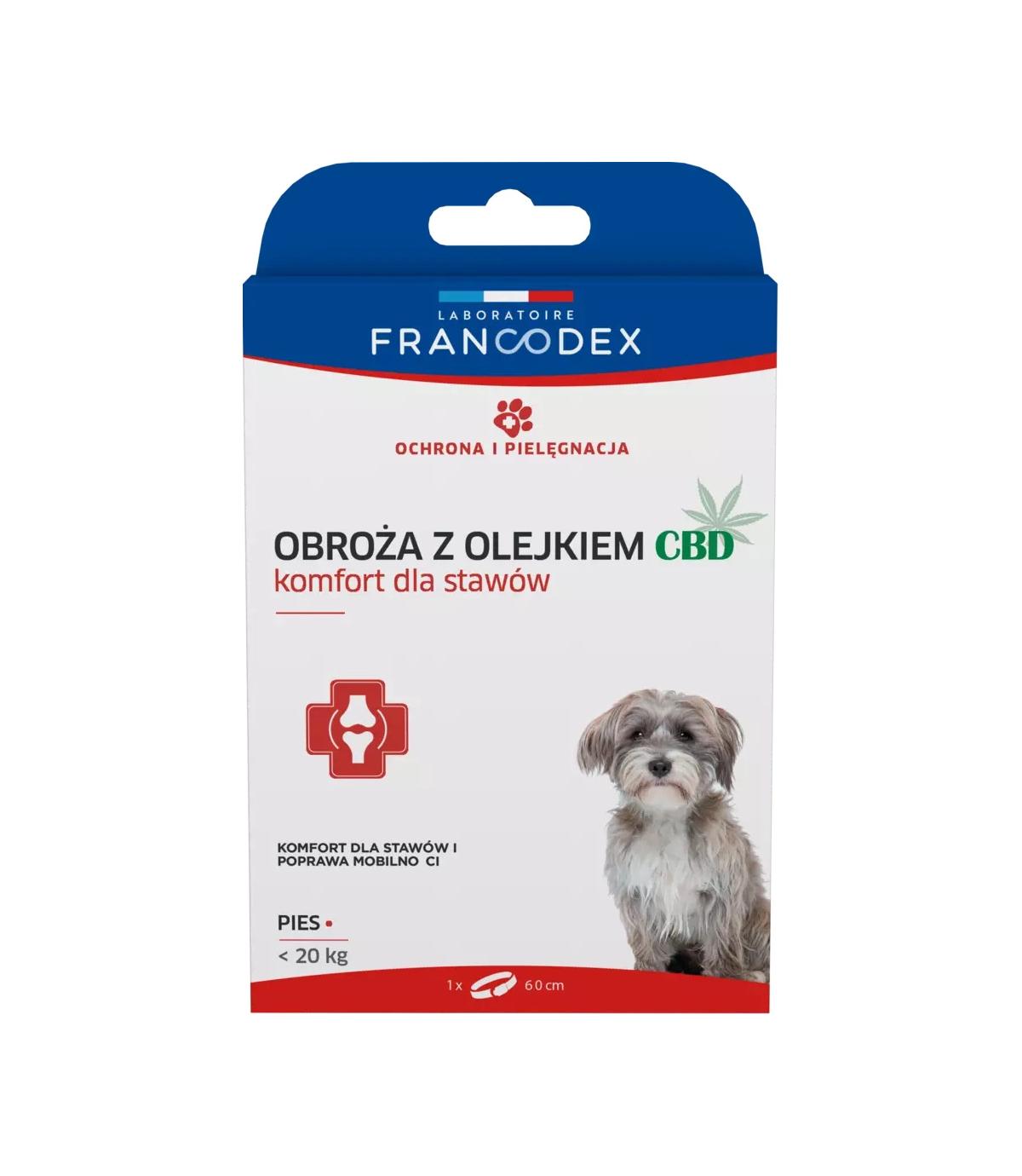 Obroża z olejkiem CBD 60cm