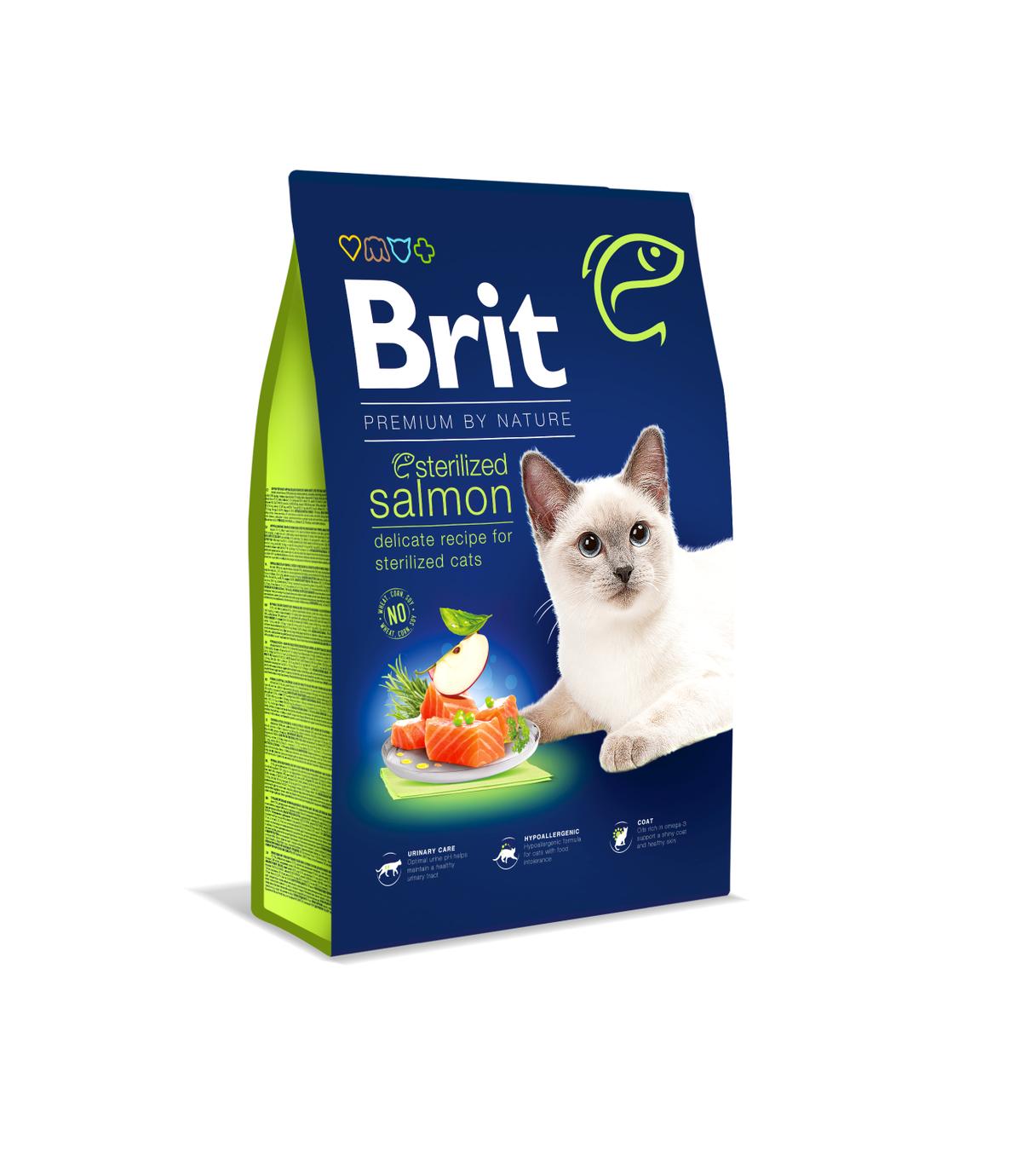 Brit Premium Cat Sterilized Salmon 1,5kg